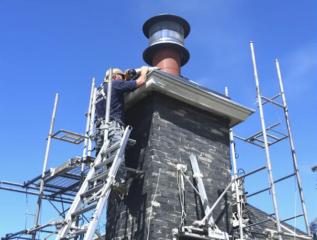 Sturdy chimney crown finished by Garden Grove Chimney Sweep in Garden Grove, CA