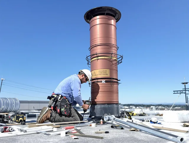 Installed chimney liner by Garden Grove Chimney Sweep in Garden Grove, CA