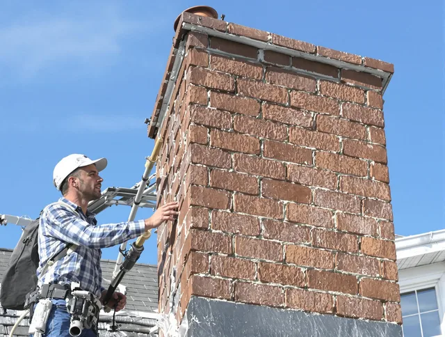 Brickwork for a chimney rebuild by Garden Grove Chimney Sweep in Garden Grove, CA