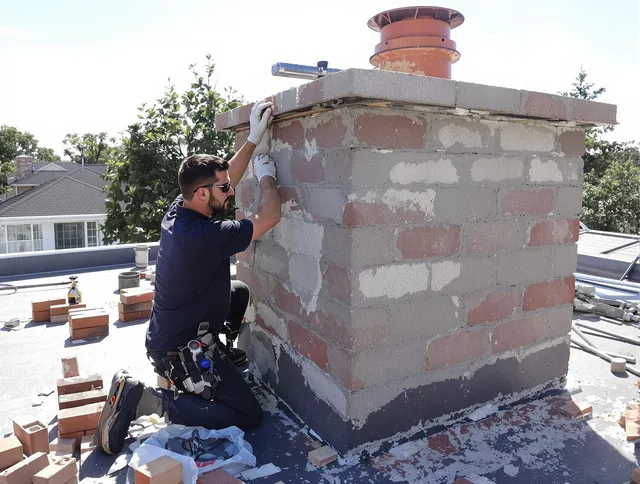 Advanced chimney repair process by Garden Grove Chimney Sweep in Garden Grove, CA