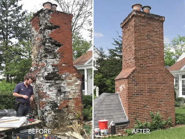 Garden Grove Chimney Sweep performing a full chimney restoration in Garden Grove, CA