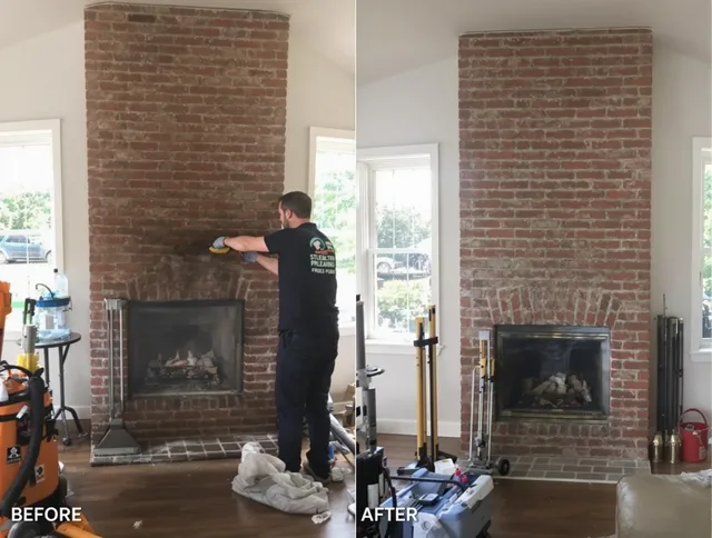 Finished chimney sweeping service by Garden Grove Chimney Sweep in Garden Grove, CA