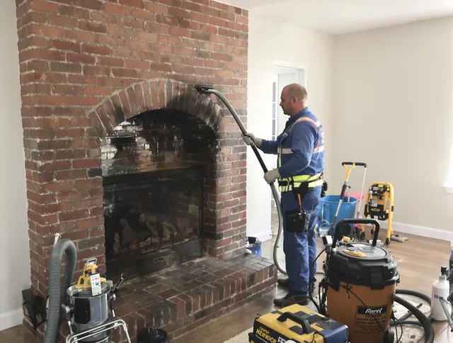 Garden Grove Chimney Sweep expert performing detailed chimney sweep in Garden Grove, CA