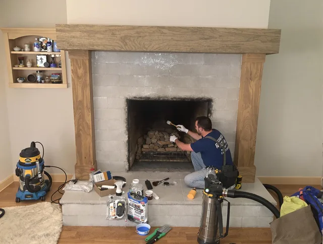 Detailed creosote removal process by Garden Grove Chimney Sweep in Garden Grove, CA