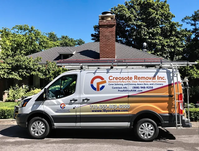 Garden Grove Chimney Sweep technician removing creosote safely in Garden Grove, CA