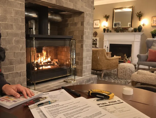 Garden Grove Chimney Sweep verifying fireplace safety measures in Garden Grove, CA