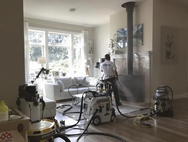 Soot removal service by Garden Grove Chimney Sweep for a fireplace in Garden Grove, CA